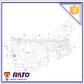 4-Takt horizontal RW200 Motorrad-Motor
